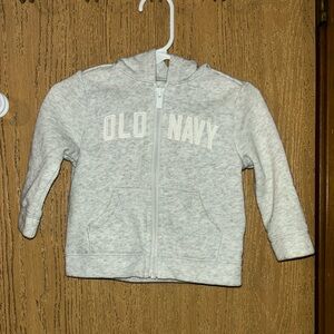 6-12m old navy zip up